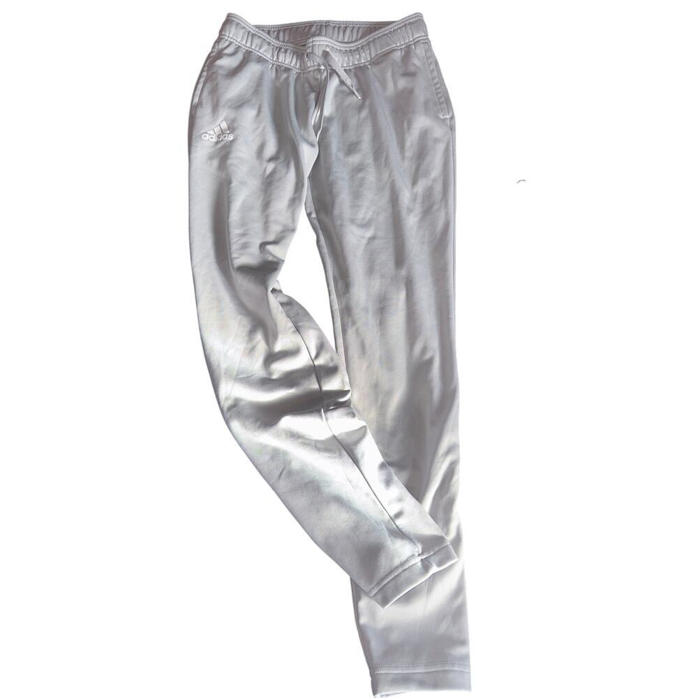 ADIDAS ATHLETIC PANTS SIZE M 12/14 Gray